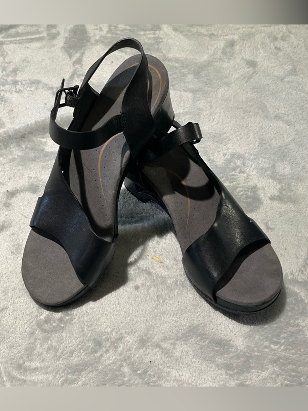 Dansko Tasha  Women's Black Slingback Comfort Sandals . Size 8.5 -9 / EU Size 39